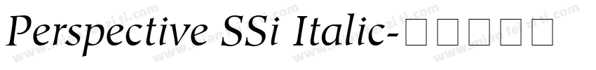 Perspective SSi Italic字体转换